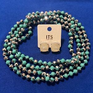 Beaded Necklace & Earring Set